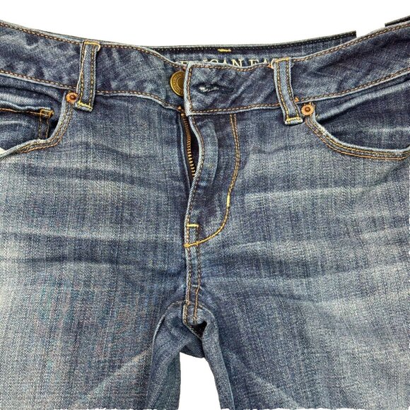 American Eagle Outfitters Skinny Stretch Jeans Blue Women's Size 6 W28 L36 - Picture 4 of 16